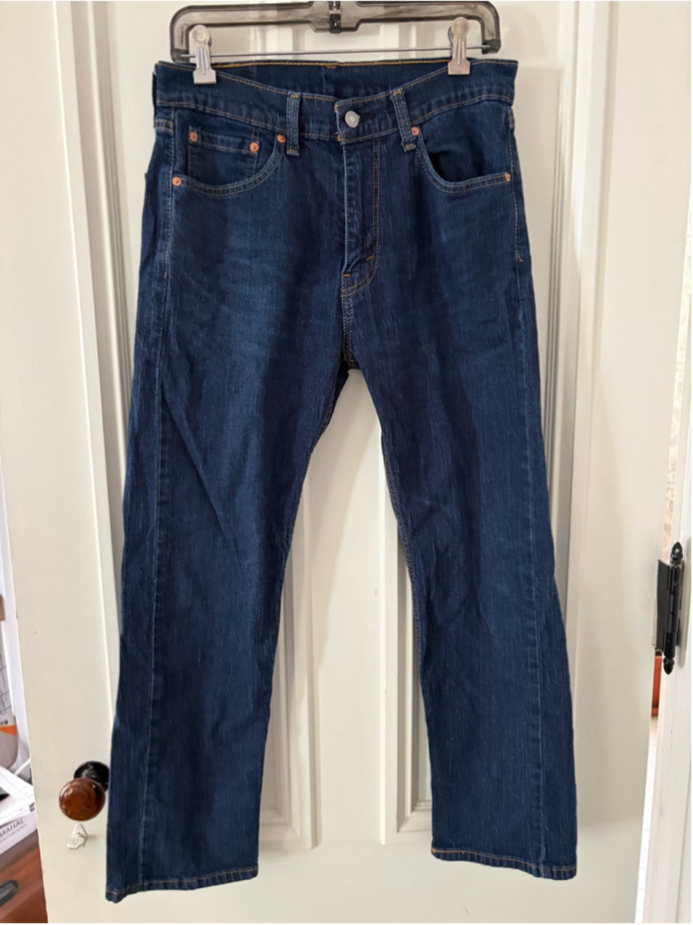 Levi's 505 Straight Leg Jeans Blue Waist 32